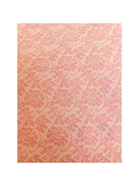 Vintage Pink Floral Pattern Polyester Fabric 2.5 Yards x 60 Inches Sewing Materi